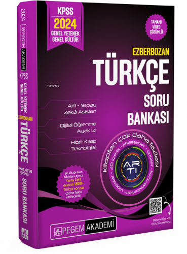 2024 Ezberbozan KPSS Genel Yetenek Genel Kültür Türkçe Soru Bankası | 