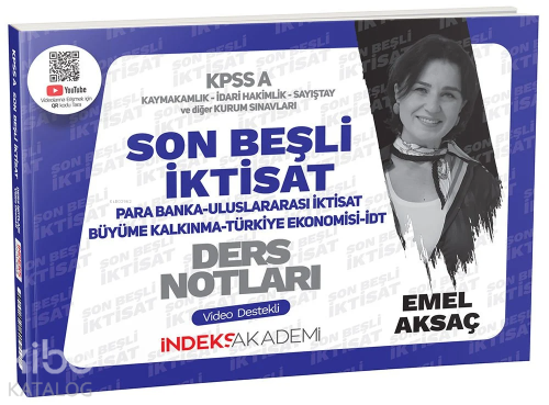 2024 KPSS A Grubu İktisat Son Beşli Video Ders Notları | Emel Aksaç | 