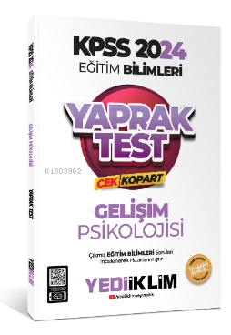 2024 KPSS Eğitim Bilimleri Gelişim Psikolojisi Çek Kopart Yaprak Test 