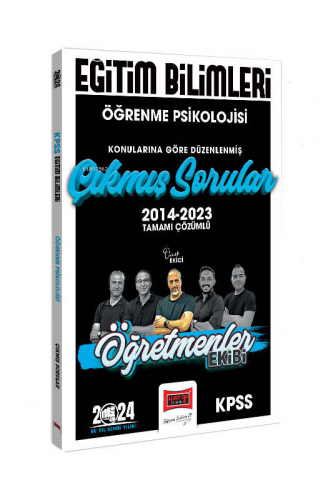 2024 KPSS Eğitim Bilimleri Öğretmenler Ekibi Öğrenme Psikolojisi Konul