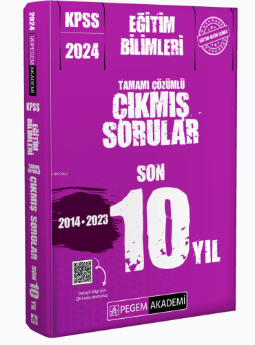 2024 KPSS Eğitim Bilimleri Tamamı Çözümlü Çıkmış Sorular Son 10 Yıl | 