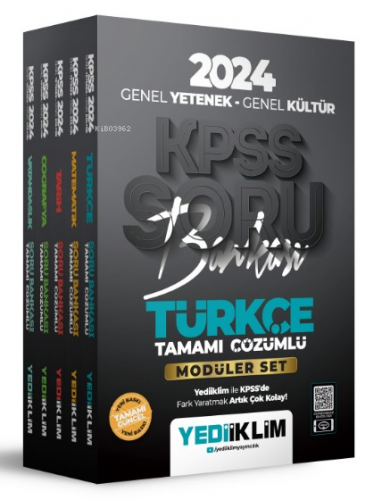 2024 KPSS Genel Yetenek Genel Kültür Modüler Set Soru Bankası | Kolekt