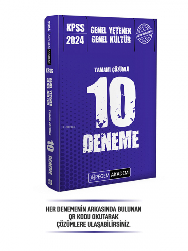 2024 KPSS Genel Yetenek Genel Kültür Tamamı Çözümlü 10 Deneme % 40 İnd