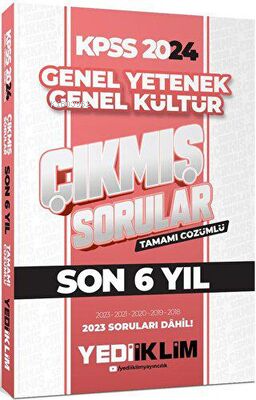 2024 KPSS Lisans Genel Yetenek Genel Kültür Son 6 Yıl Tamamı Çözümlü Ç