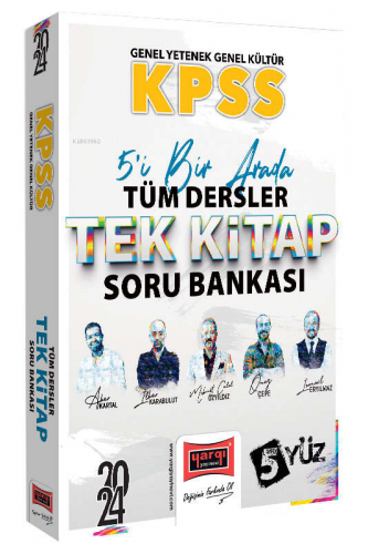 2024 KPSS Lisans GK-GY 5Yüz Ekibi Tüm Dersler Tek Kitap Soru Bankası |