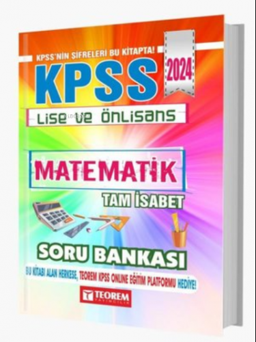 2024 KPSS Lise Ön Lisans Tam İsabet Matematik Soru Bankası | Kolektif 