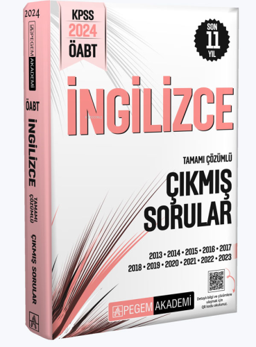 2024 KPSS ÖABT İngilizce Tamamı Çözümlü Çıkmış Sorular | Kolektif | Pe