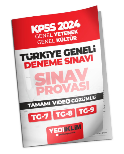 2024 KPSS Türkiye Geneli Lisans Gy-Gk ( 7-8-9 ) Deneme Sınavları Tamam