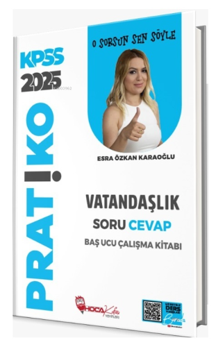 2024 KPSS Vatandaşlık Pratiko Soru Cevap Çalışma Kitabı | Esra Özkan K