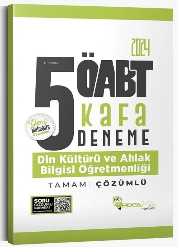 2024 ÖABT Din Kültürü ve Ahlak Bilgisi Öğretmenliği 5 Kafa Deneme Çözü