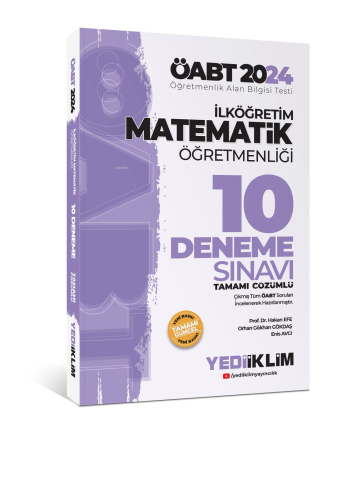 2024 ÖABT İlköğretim Matematik Öğretmenliği Tamamı Çözümlü 10 Deneme S