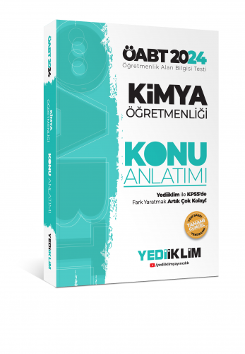 2024 ÖABT Kimya Öğretmenliği Konu Anlatımı | Kolektif | Yediiklim Yayı