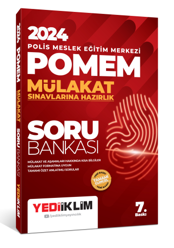 2024 POMEM Mülakat Sınavlarına Hazırlık Soru Bankası | Kolektif | Yedi