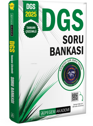 2024 DGS Tamamı Çözümlü Soru Bankası | Kolektif | Pegem Akademi Yayınc