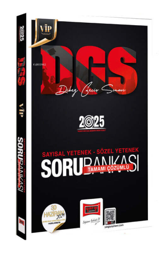 2025 DGS VİP Sayısal-Sözel Tamamı Çözümlü Soru Bankası | Kolektif | Ya