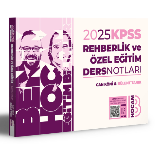 2023 KPSS Eğitim Bilimleri Rehberlik Video Ders Notları | Can Köni | B