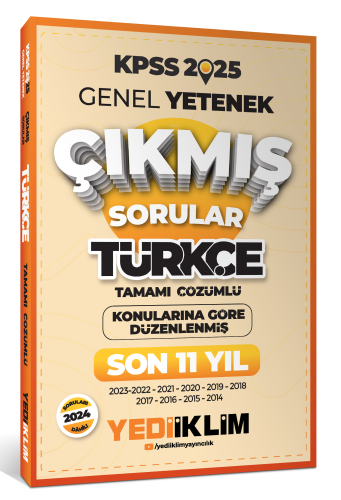 2025 KPSS Genel Yetenek Lisans Türkçe Konularına Göre Tamamı Çözümlü S