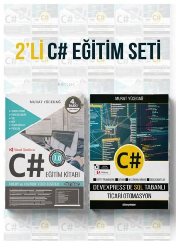 2'li C# Eğitim Seti - 2 Kitap Takım | Murat Yücedağ | Dikeyeksen Yayın