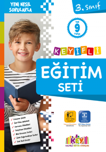 3. Sınıf Keyifli Eğitim Seti (9 Kitap) | Eşref Karabeke | Kaliteli Eği