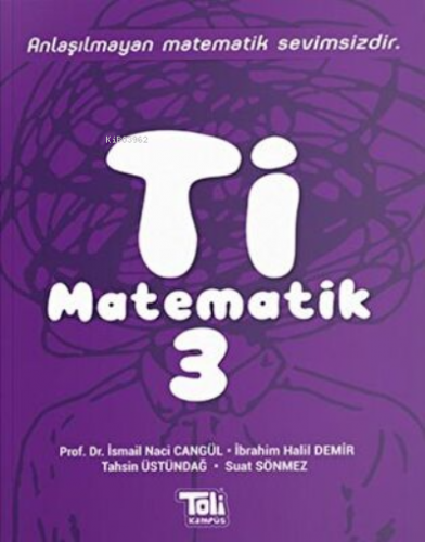 3. Sınıf Ti Matematik Kitabı Toli Games | İsmail Naci Cangül | Toli Ka