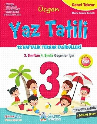 3. Sınıf Yaz Tatili 12 Haftalık Tekrar Çalışmaları | Kolektif | Üçgen 