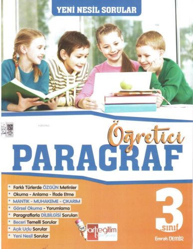 3. Sınıf Yeni Nesil Sorularla Öğreten Paragraf Kitabı | Kolektif | Art