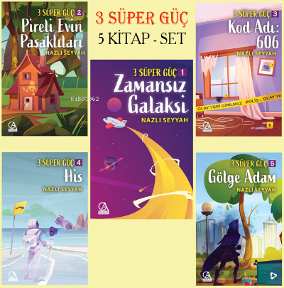 3 Süper Güç-5 Kitap Set | Nazlı Seyyah | Gelecek Atölyesi