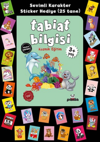 3 Yaş Kozmik Eğitim(Tabiat Bilgisi) Stickerli | Afife Çoruk | Beyaz Pa