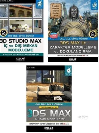 3D Studio Max Eğitim Seti (3 Kitap Takım) | Ali Murat Sümen | Kodlab Y