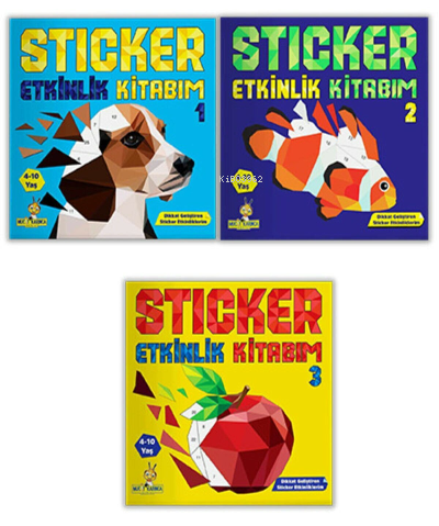 4-10 Yaş Sticker Etkinlik Kitabım Seti | Kolektif | Yükselen Zeka Yayı