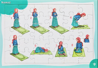 4-6 Yaş Namaz Öğreniyorum Kız 30 Parça Puzzle | | Türkiye Diyanet Vakf