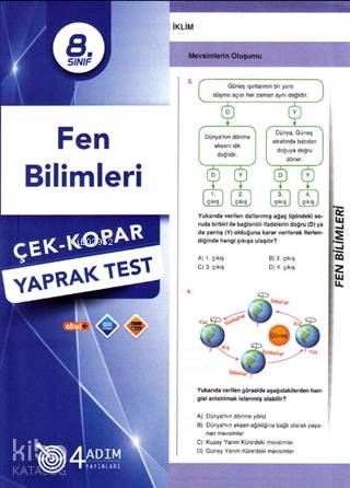 4 Adım - 8. Sınıf Fen Bilimleri Yaprak Test | Kolektif | Doğru Orantı 