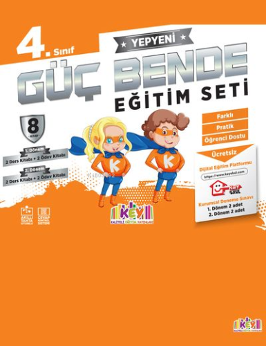 4. Sınıf Güç Bende Eğitim Seti (8 Kitap) | Kolektif | Key Publishing