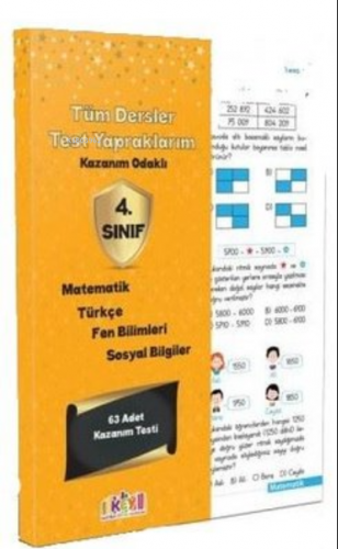 4. Sınıf Kazanım Test Yaprakları | Kolektif | Kaliteli Eğitim Yayınlar