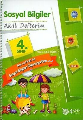 4. Sınıf Sosyal Bilgiler Akıllı Defterim | Kolektif | 4 Adım Yayınları