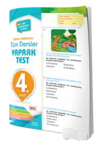 4. Sınıf Tüm Dersler Yaprak Test Okula Yardımcı | Kolektif | 4 Element