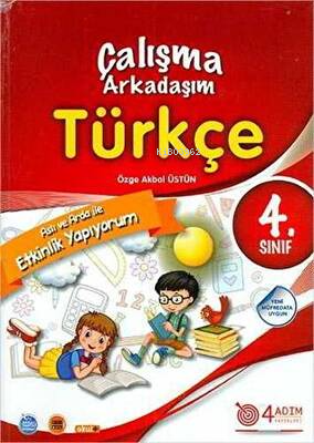 4. Sınıf Türkçe Çalışma Arkadaşım/4 Adım | Kolektif | 4 Adım Yayınları