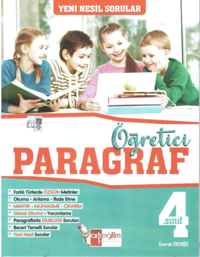 4. Sınıf Yeni Nesil Sorularla Öğreten Paragraf Kitabı | Kolektif | Art