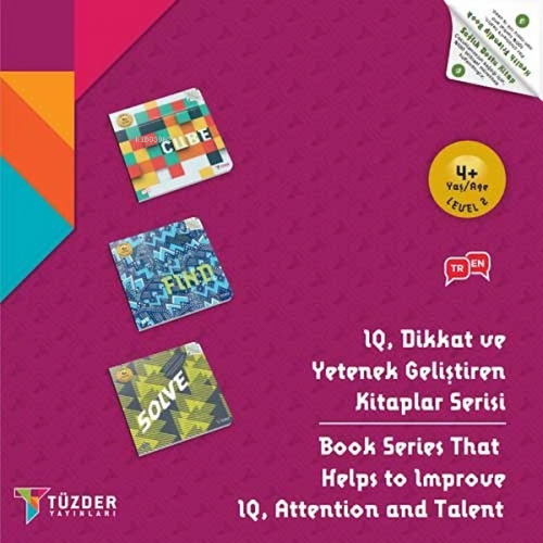 4+ Yaş Seti Level 2;IQ Dikkat Ve Yetenek Geliştiren Kitaplar Serisi | 