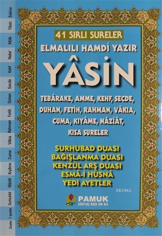 41 Sırlı Sureler Yasin; (Kod: 206) | Elmalılı Muhammed Hamdi Yazır | P