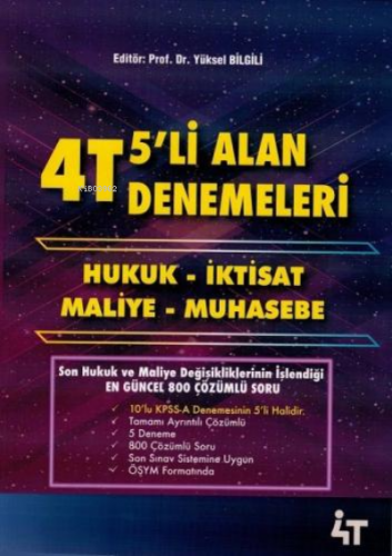 4T 2020 Kpss A Grubu Tamamı Çözümlü 5 Li Alan Denemel | Kolektif | 4T 