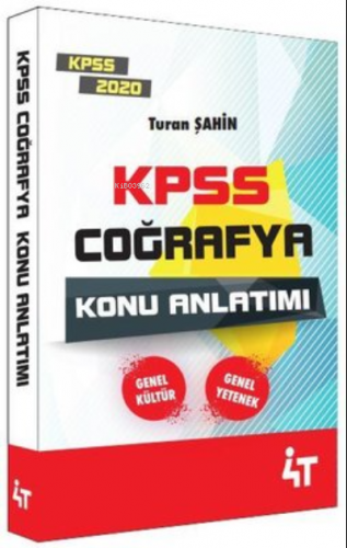 4T 2020 Kpss Coğrafya Konu Anlatım | Turan Şahin | 4T Yayınevi