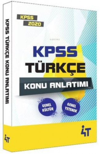 4T 2020 Kpss Türkçe Konu Anlatım | Turan Şahin | 4T Yayınevi