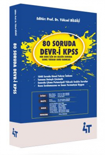 4T 80 Soruda Devri Kpss | Kolektif | 4T Yayınevi