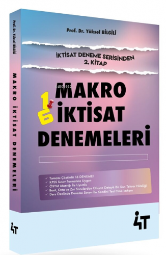 4T Mikro İktisat Denemeleri 2 | Yüksel Bilgili | 4T Yayınevi