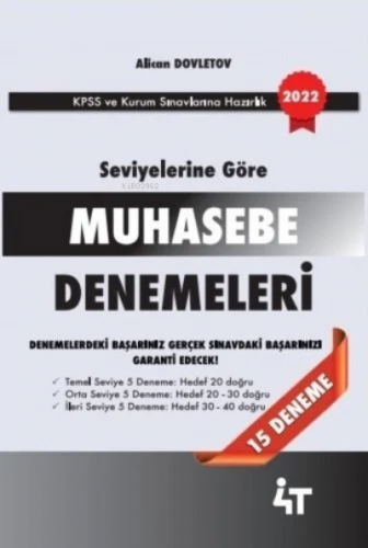 4T Seviyelerine Göre Muhasebe Denemeleri | Alican Dovletov | 4T Yayıne