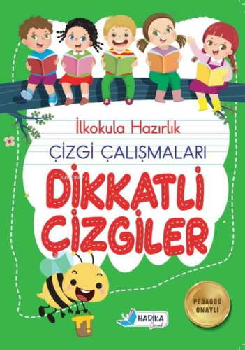 5 - 6 Yaş İlkokula Hazırlık Çizgi Çalışmaları Dikkatli Çizgiler | Kole