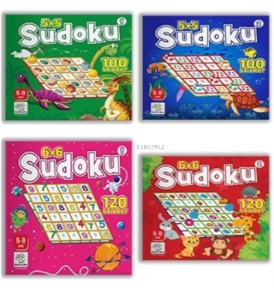 5-8 Yaş Stickerlı Sudoku Seti | Kolektif | Yükselen Zeka Yayınları