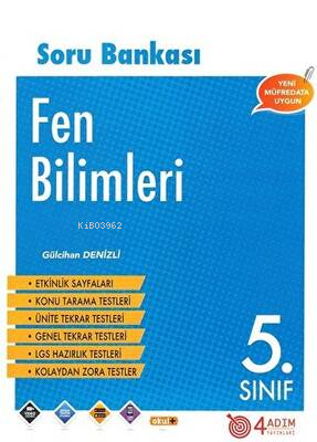 5. Sınıf Fen Bilimleri Soru Bankası/4 Adım | Gülcihan Denizli | 4 Adım