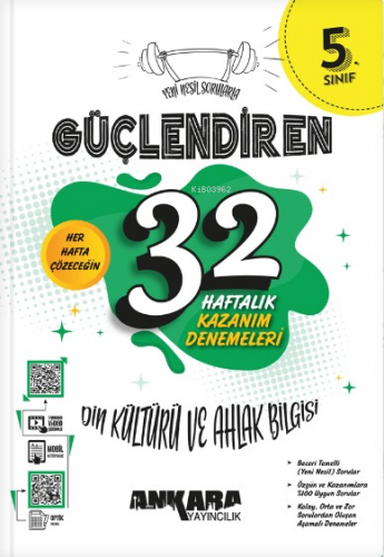 5.Sınıf Güçlendiren 32 Haftalık Din Kültürü ve Ahlak Bilgisi Kazanım D